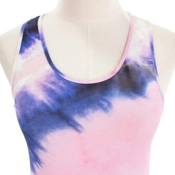 Paco Rabanne NWT Sleeveless Tank Top Size 40 (US 8) in Pink / Blue Tie Dye - Picture 2 of 10